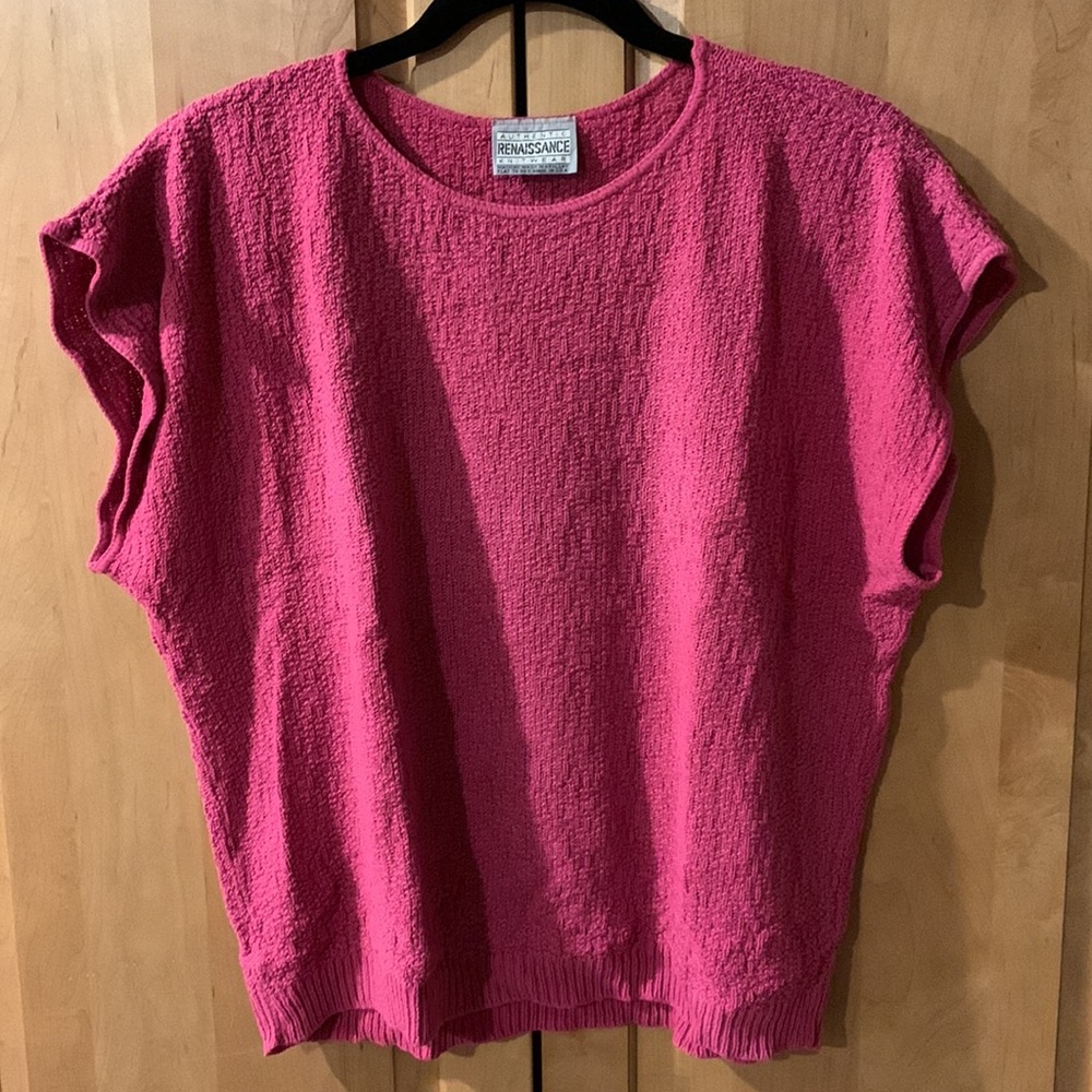 Vintage late 80s boxey knit top
